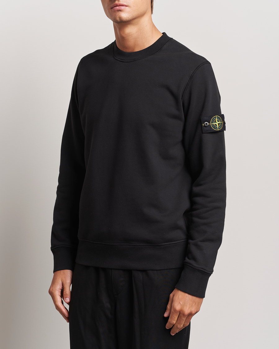 Mies |  | Stone Island | Garment Dyed Fleece Sweatshirt Black