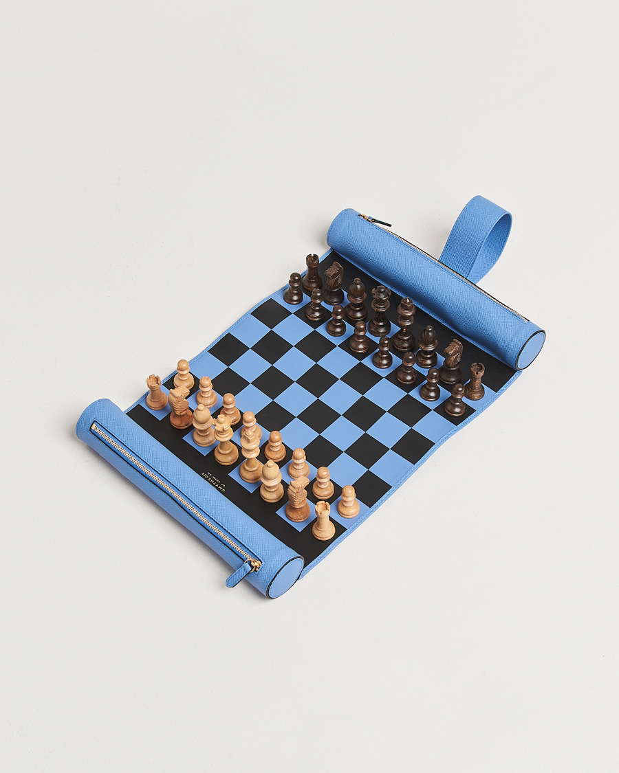 Mies |  | Smythson | Panama Chess Roll Nile Blue