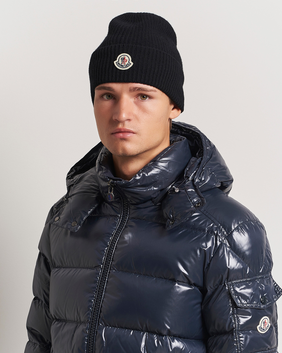 Mies |  | Moncler | Cashmere Beanie Black