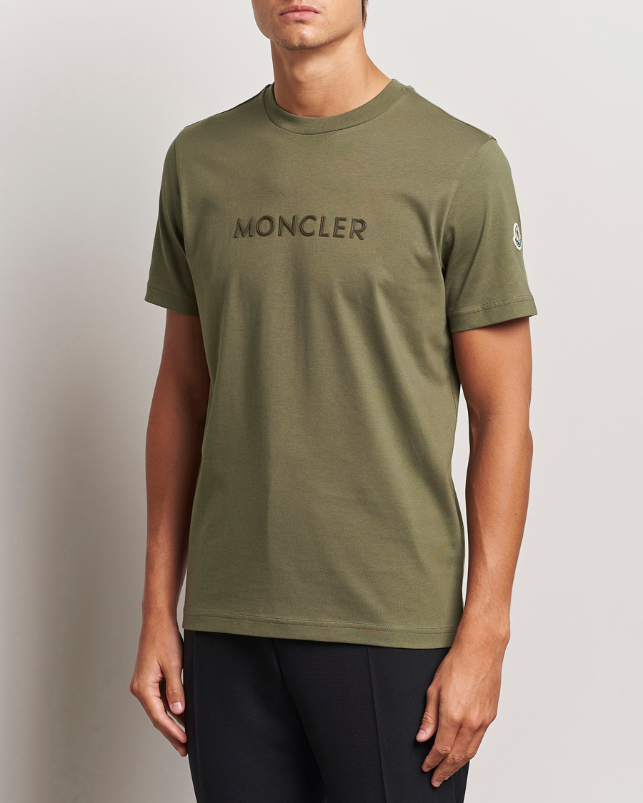 Mies |  | Moncler | Lettering T-Shirt Military