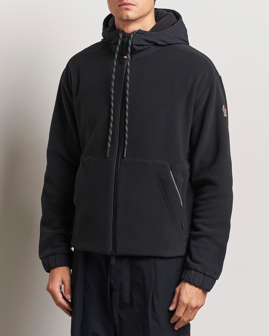 Mies |  | Moncler Grenoble | Fleece Full Zip Cardigan Black