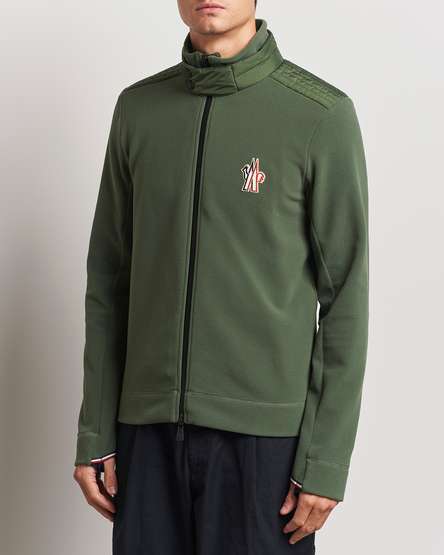 Mies |  | Moncler Grenoble | Fleece Half Zip  Dark Olive