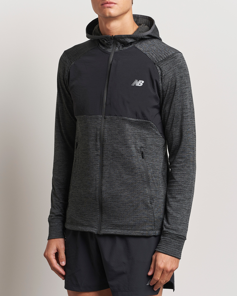 Mies | Full-zip | New Balance Running | Heat Grid  Hooded Full Zip Black