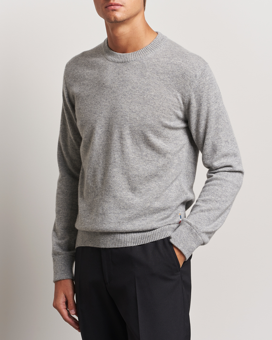 Mies |  | Orlebar Brown | Levar Cashmere Crewneck Oyster Grey