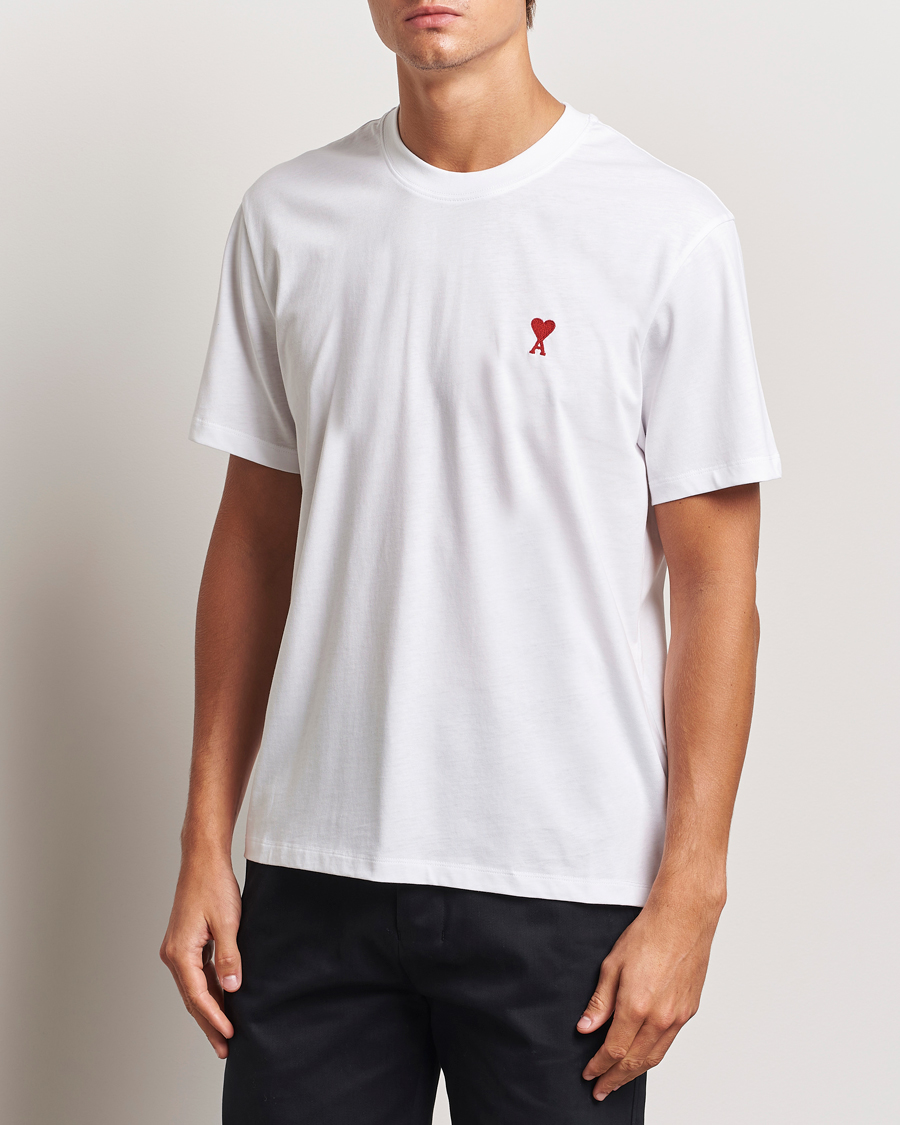 Mies |  | AMI | Heart Logo T-Shirt White