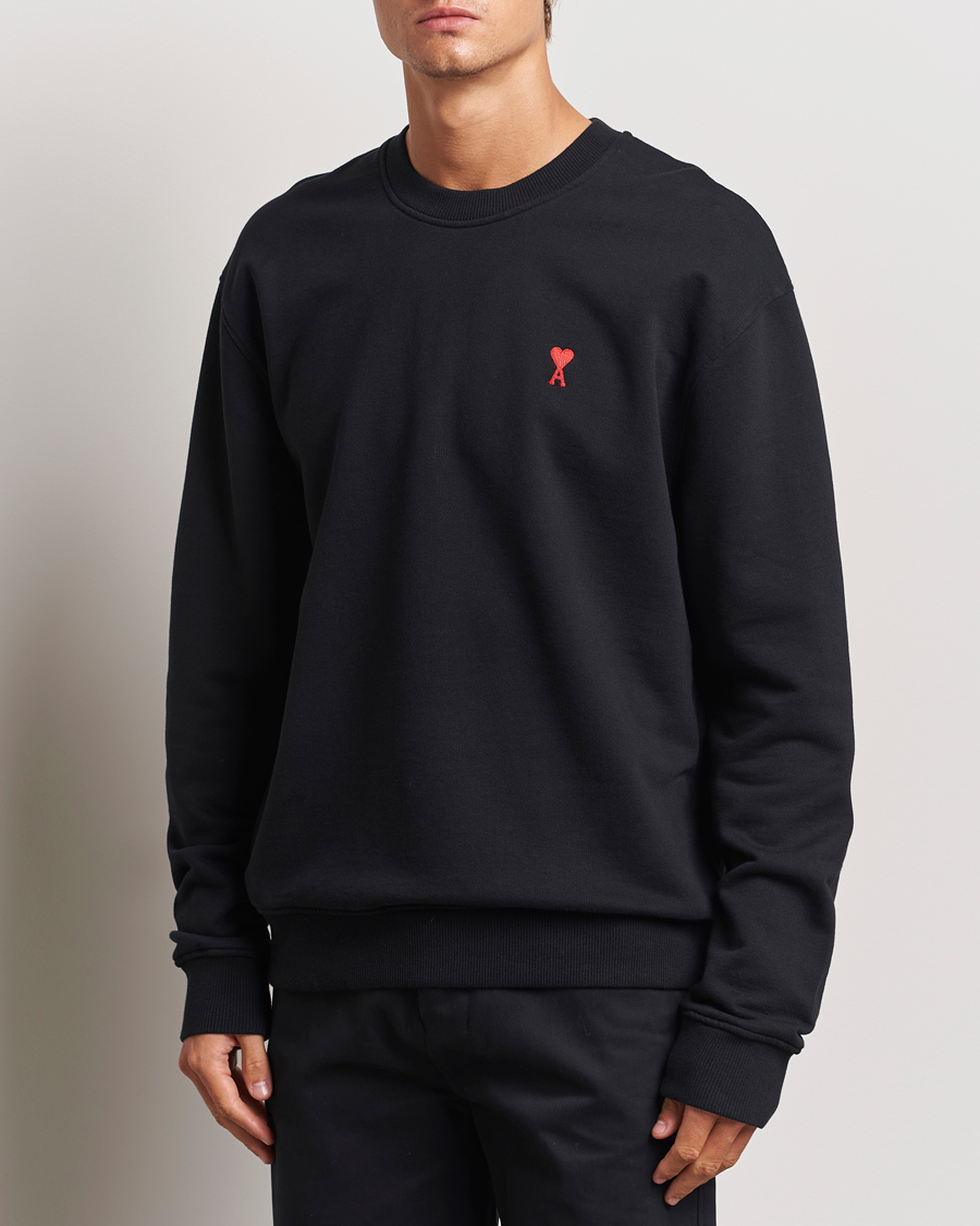 Mies |  | AMI | Heart Logo Sweatshirt Black