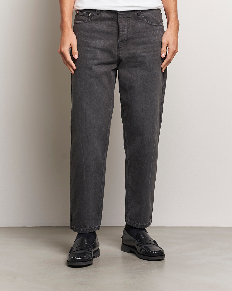 Mies |  | AMI | Tapered Fit Jeans Washed Black