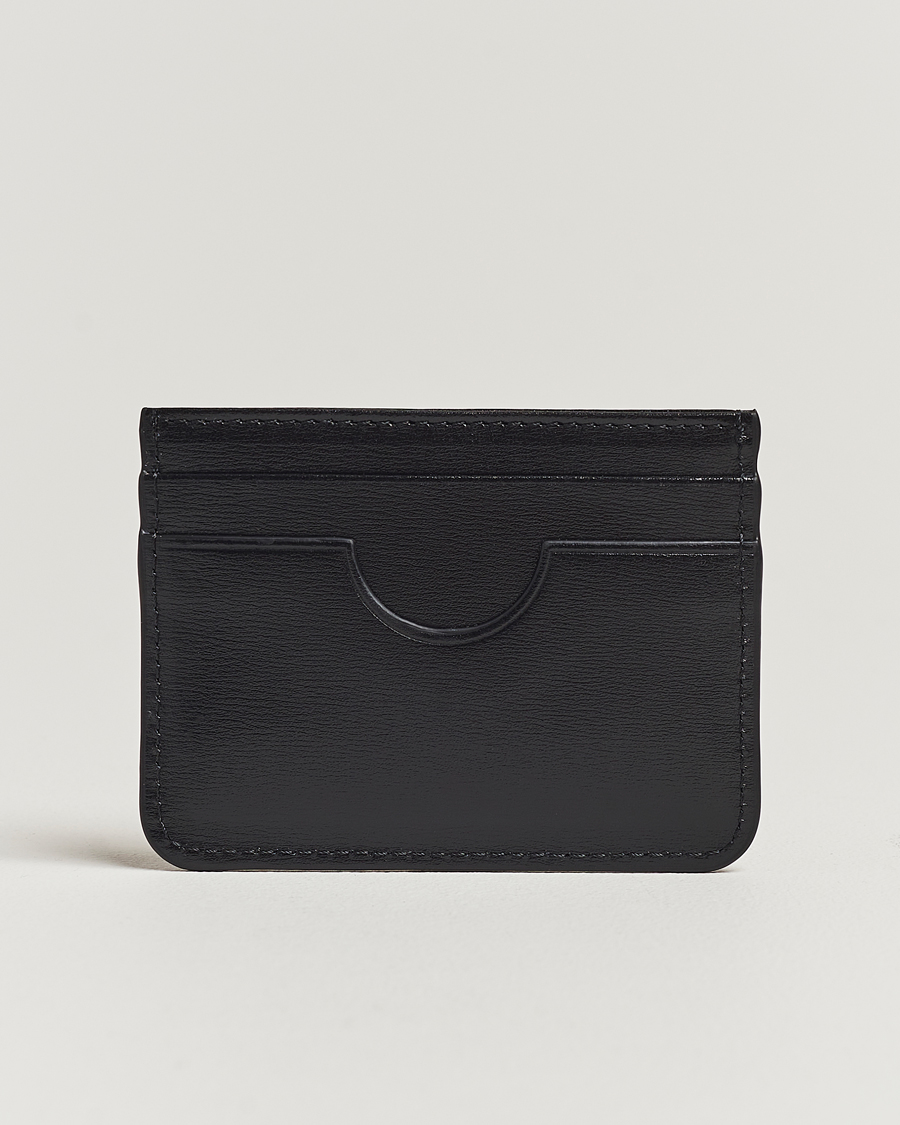 Mies | Lompakot | AMI | Tonal Logo Leather Cardholder Black