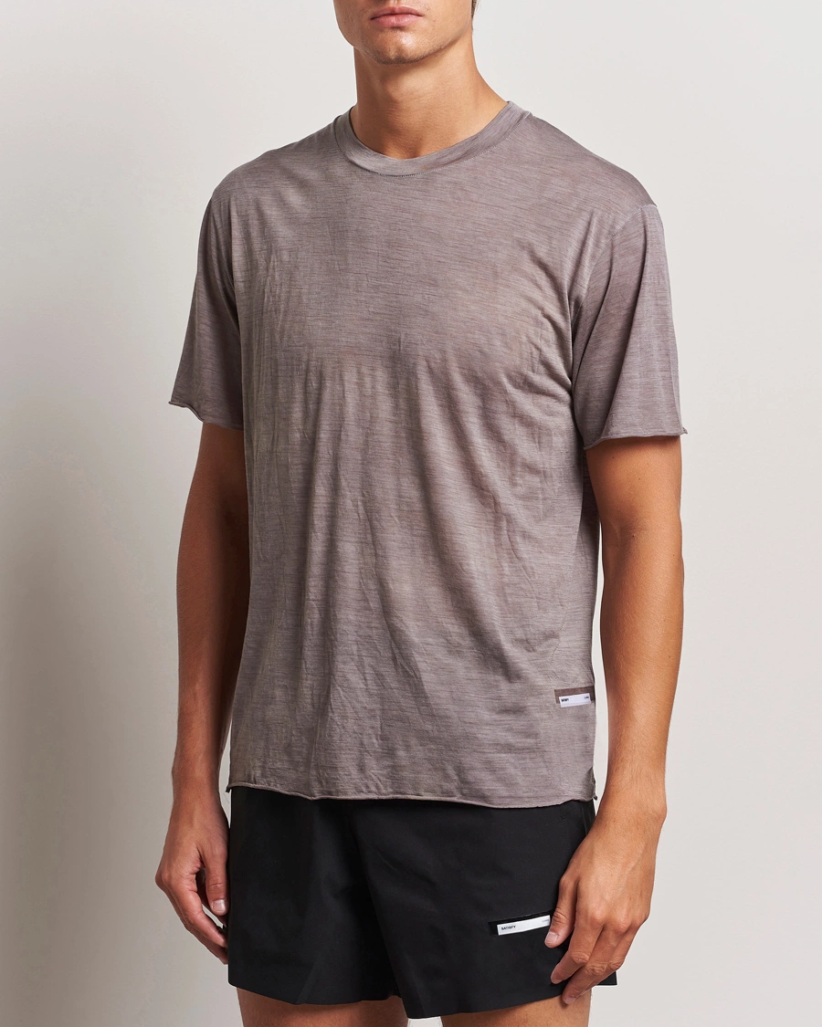 Mies | Tekniset T-paidat | Satisfy | CloudMerino T-Shirt Sun Bleached Fallen Rock