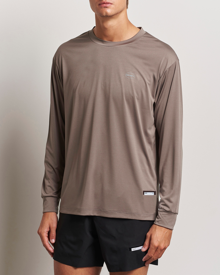 Mies | Tekniset T-paidat | Satisfy | AuraLite Long Sleeve T-Shirt Falcon