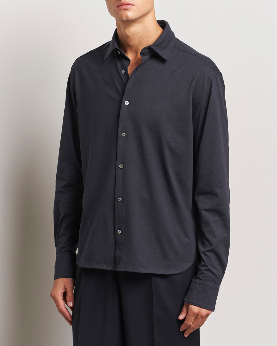 Mies |  | Zegna | Cotton Jersey Shirt Navy