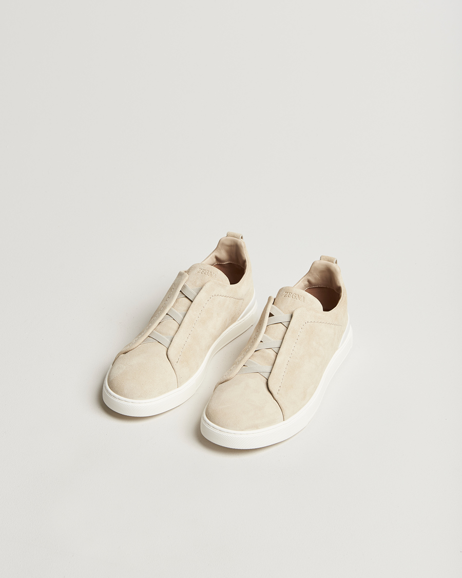 Mies |  | Zegna | Triple Stitch Sneakers Butter Suede