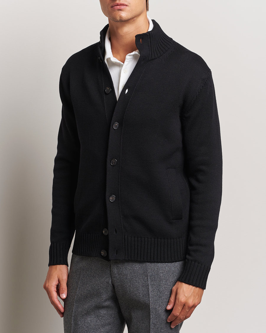 Mies | Osastot | Zanone | Virgin Merino Wool Chioto Cardigan Black