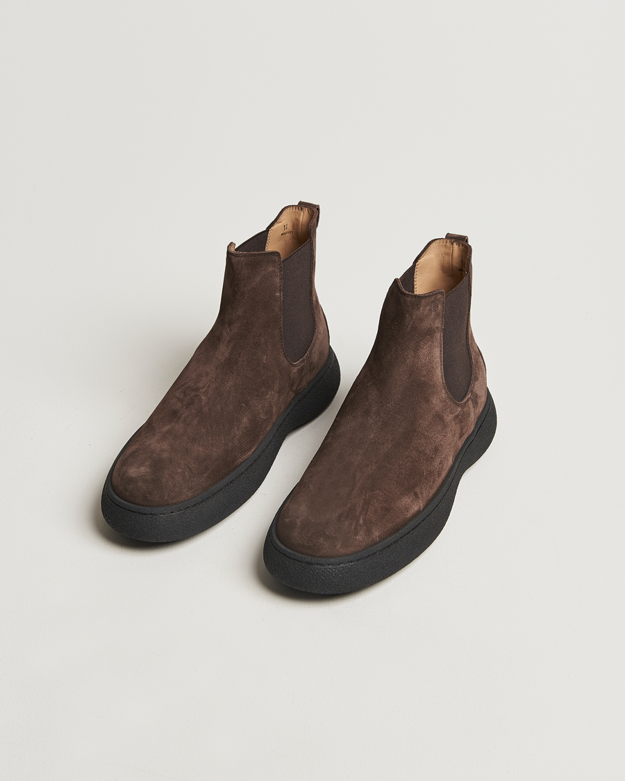 Mies |  | Tod\'s | Gommino Chelsea Boots Dark Brown Suede