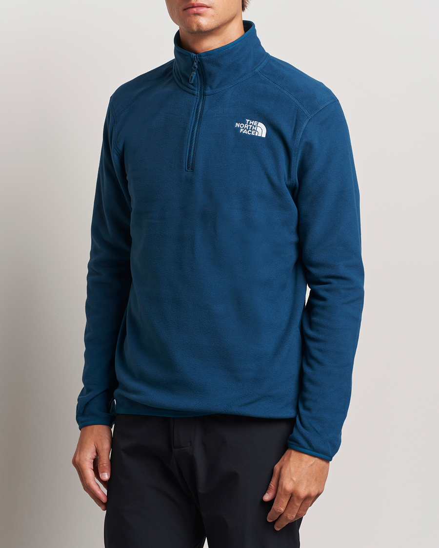 Mies |  | The North Face | 100 Glacier Fleece 1/4 Zip Midnight Petrol