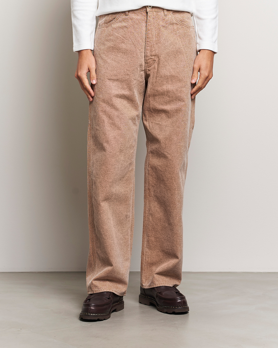 Mies |  | Auralee | Washed Canvas Pants Light Brown