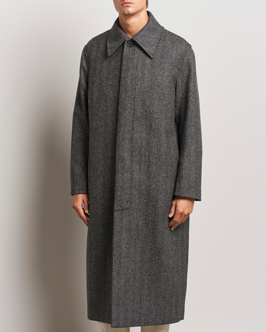 Mies |  | Sunflower | Herringbone Wool Coat Antracite