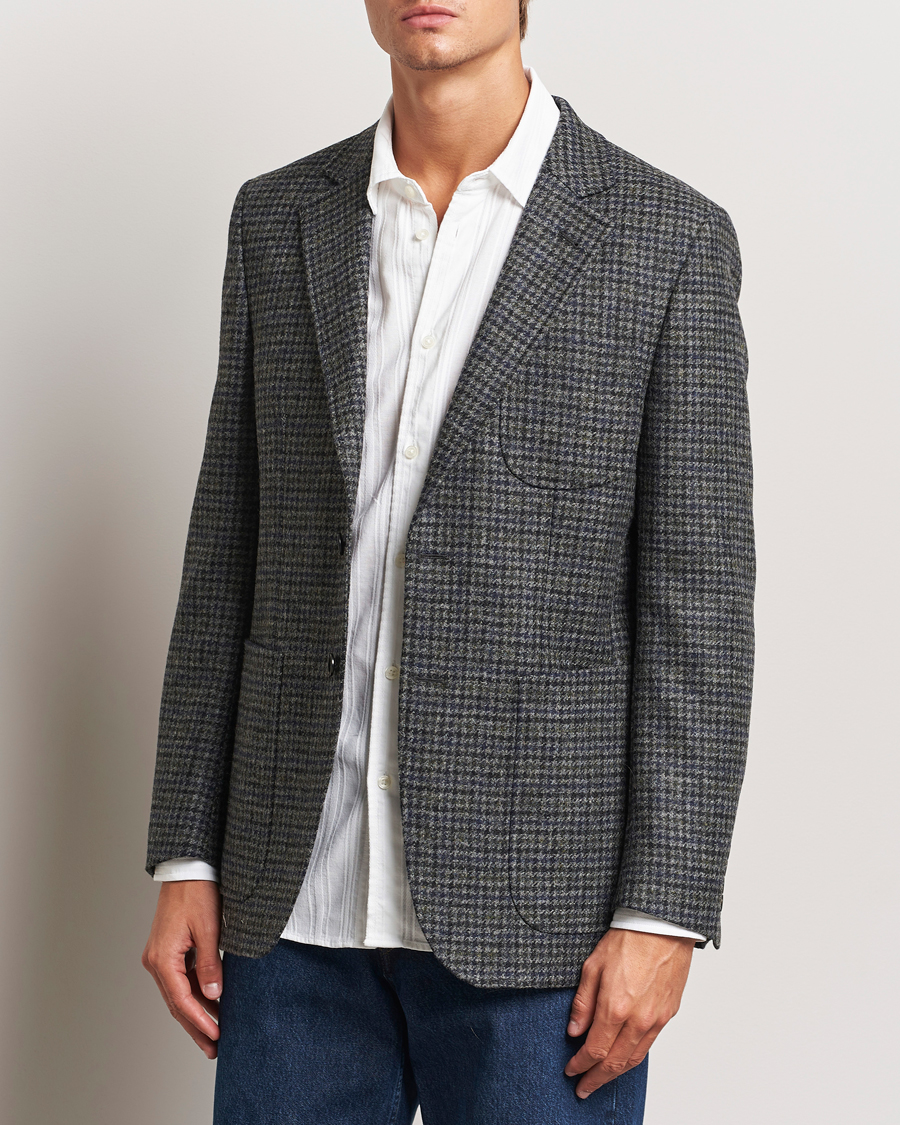 Mies | Tweed-pikkutakit | Sunflower | Tweed Blazer Grey Check