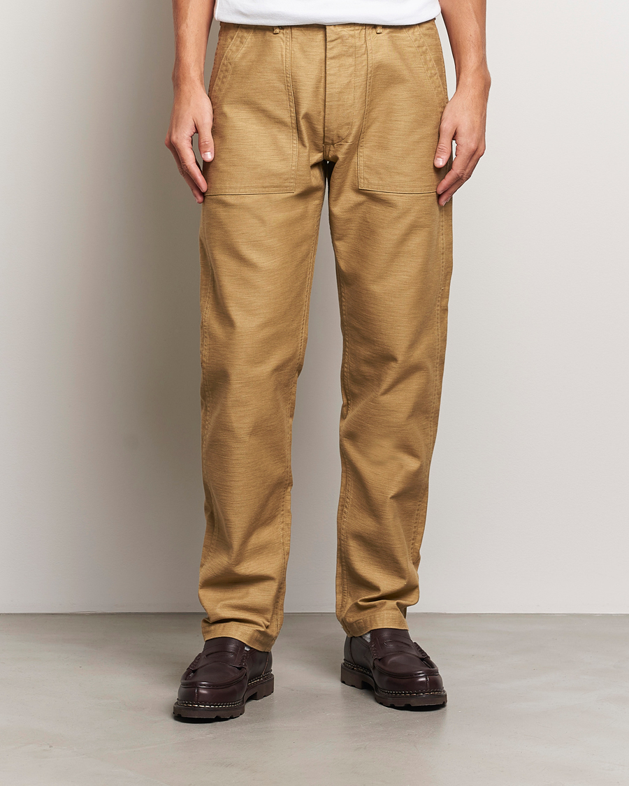 Mies |  | orSlow | Slim Fit Original Sateen Fatigue Pants Khaki