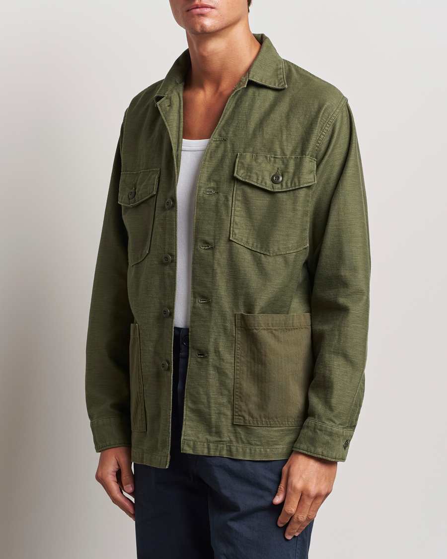 Mies |  | orSlow | 4 Pockets US Army Shirt Dark Olive