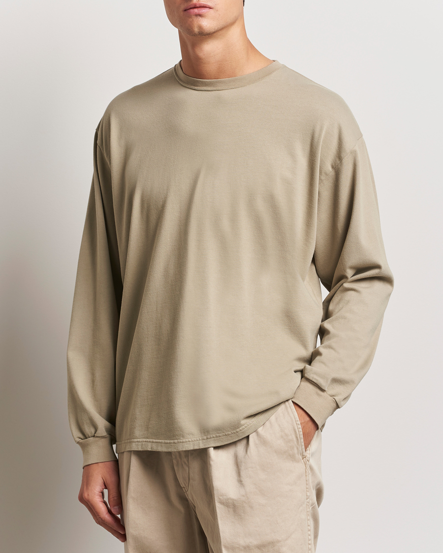 Mies |  | orSlow | Relax Fit Long Sleeve T-Shirt Olive Drab