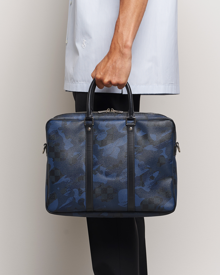 Mies | Louis Vuitton Pre-Owned | Louis Vuitton Pre-Owned | Porte-Documents Voyage Briefcase Navy Blue