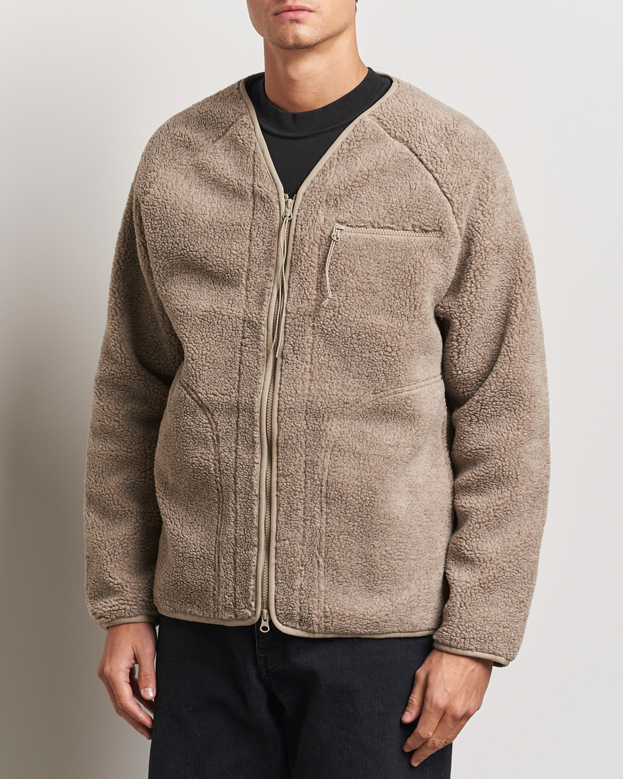 Mies |  | Peak Performance | Heavy Pile Oversized Cardigan Avid Beige