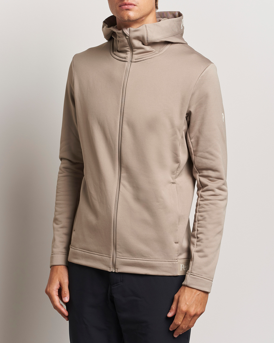 Mies |  | Peak Performance | Rider Tech Zip Hood  Avid Beige