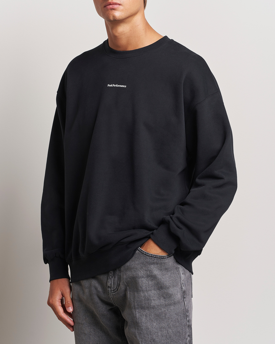 Mies |  | Peak Performance | Original Terry Crew Sweatshirt Black