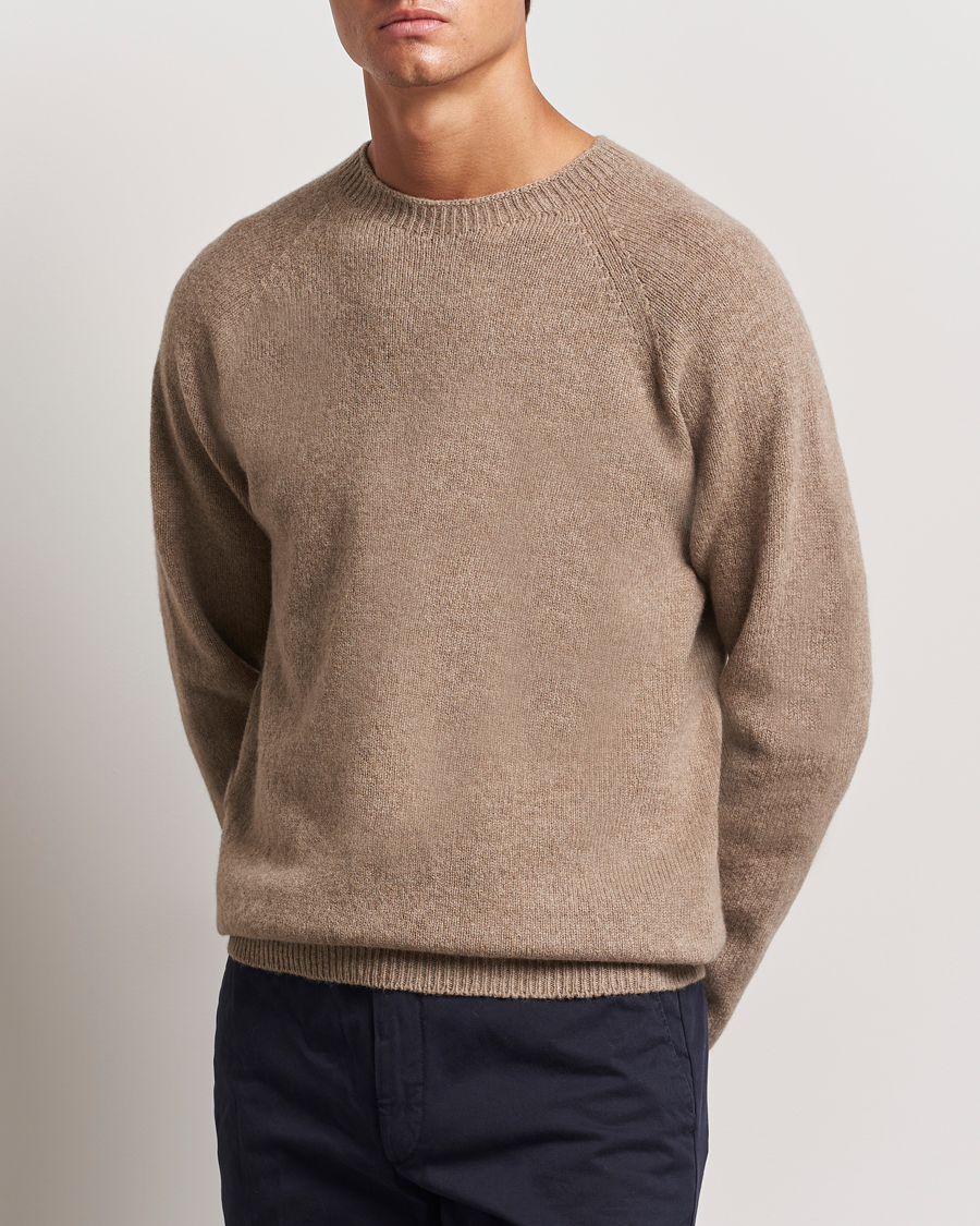 Mies |  | Sunspel | Lambswool Crewneck Sandstone