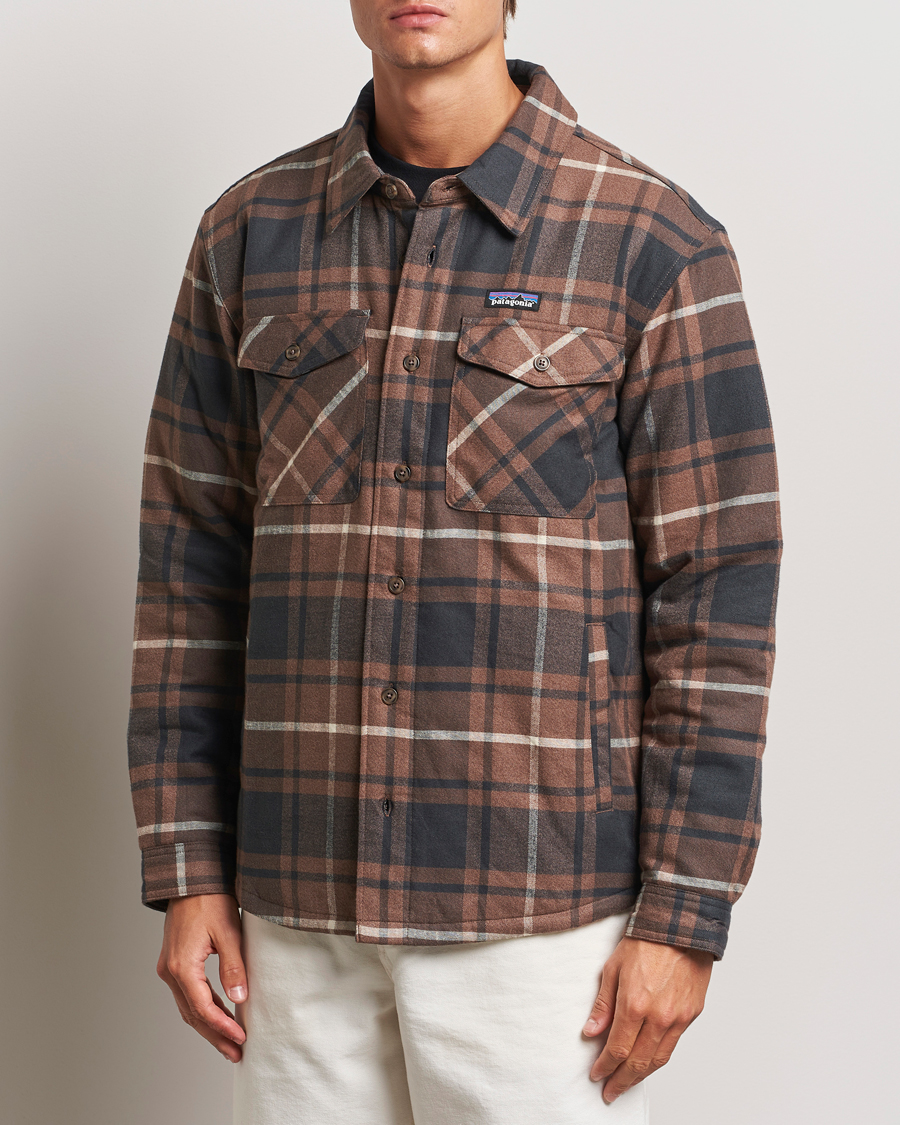 Mies | Rennot | Patagonia | Lightweigt Insulated Fjord Flannel Shirt Brown