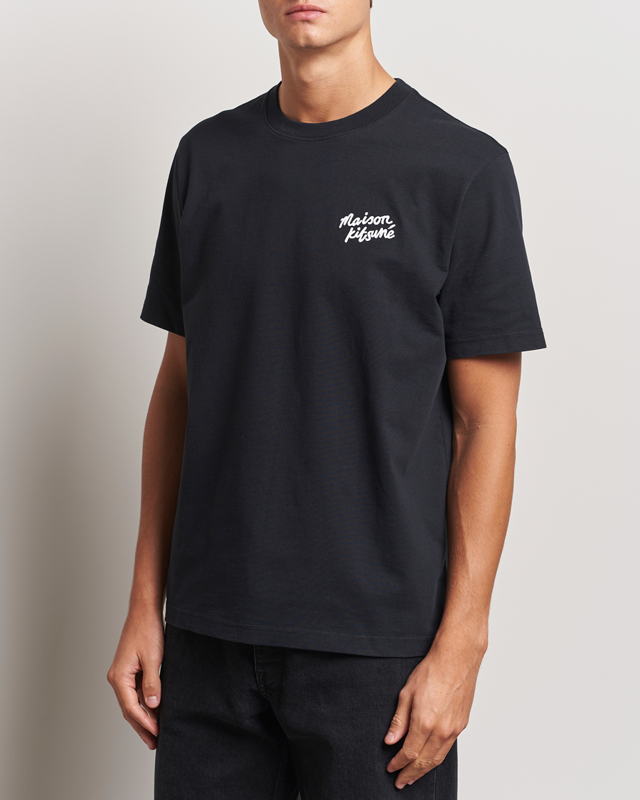 Mies |  | Maison Kitsuné | Mini Handwriting T-shirt Black