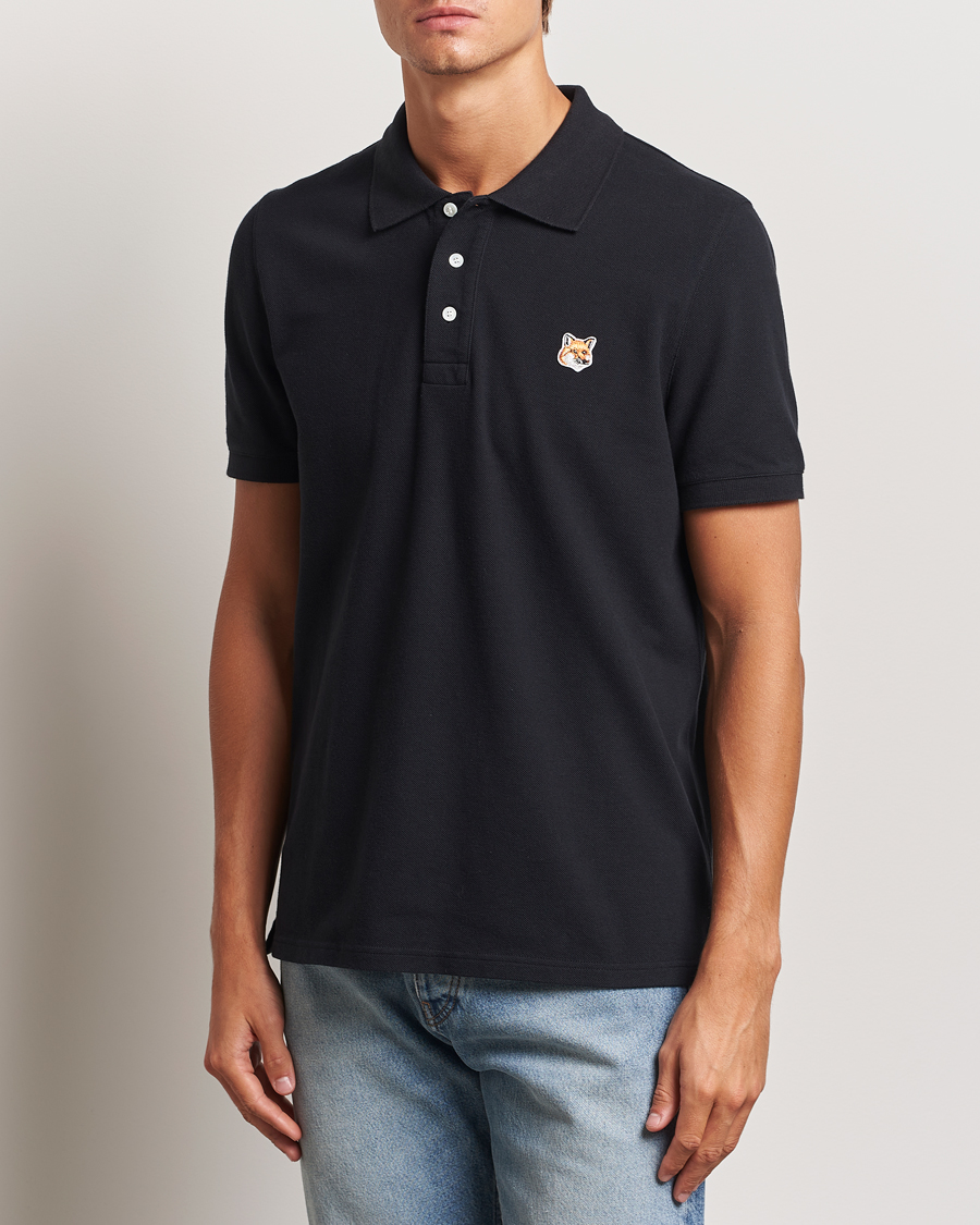 Mies |  | Maison Kitsuné | Fox Head Polo Black