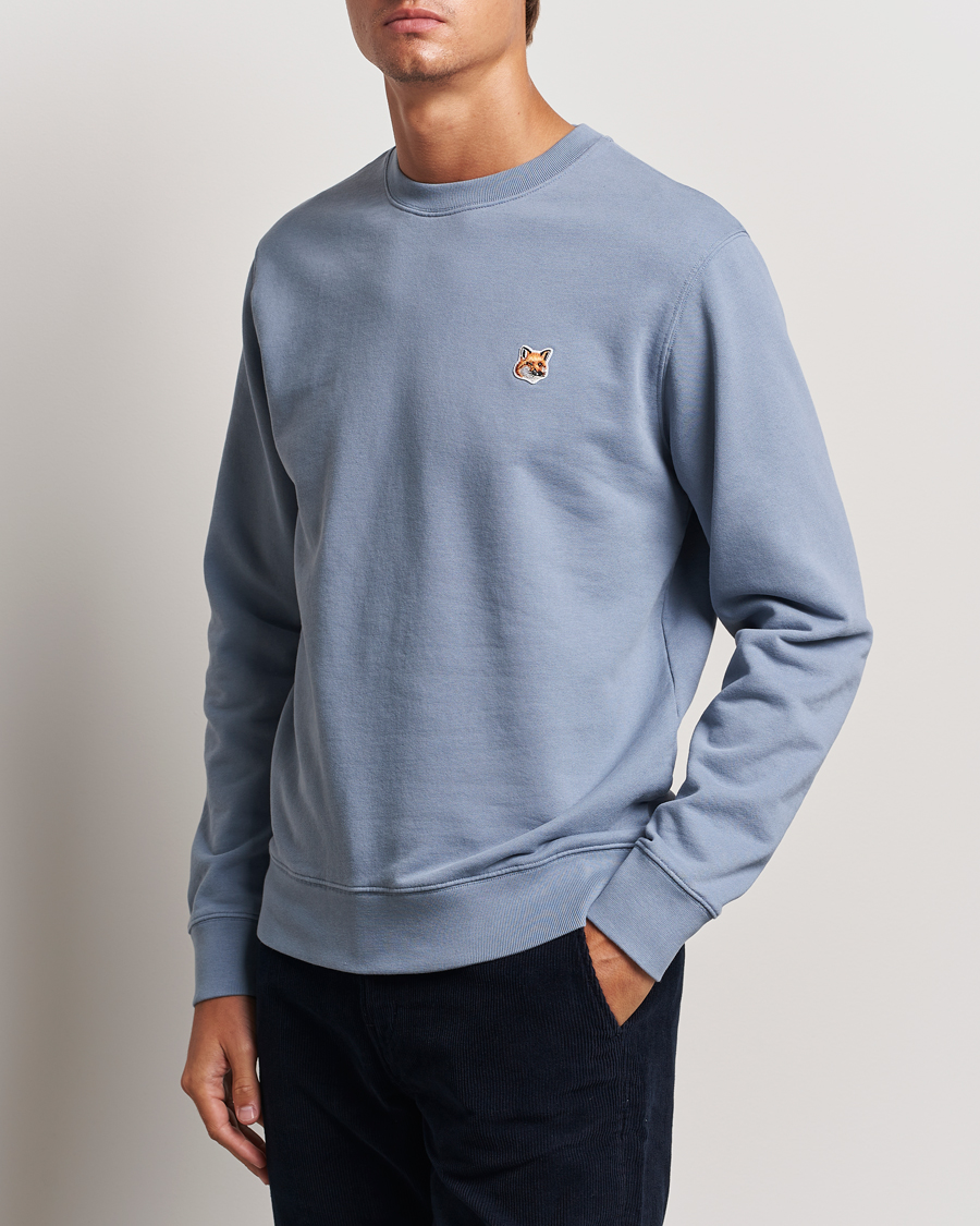 Mies |  | Maison Kitsuné | Fox Head Sweatshirt Moonlight Blue