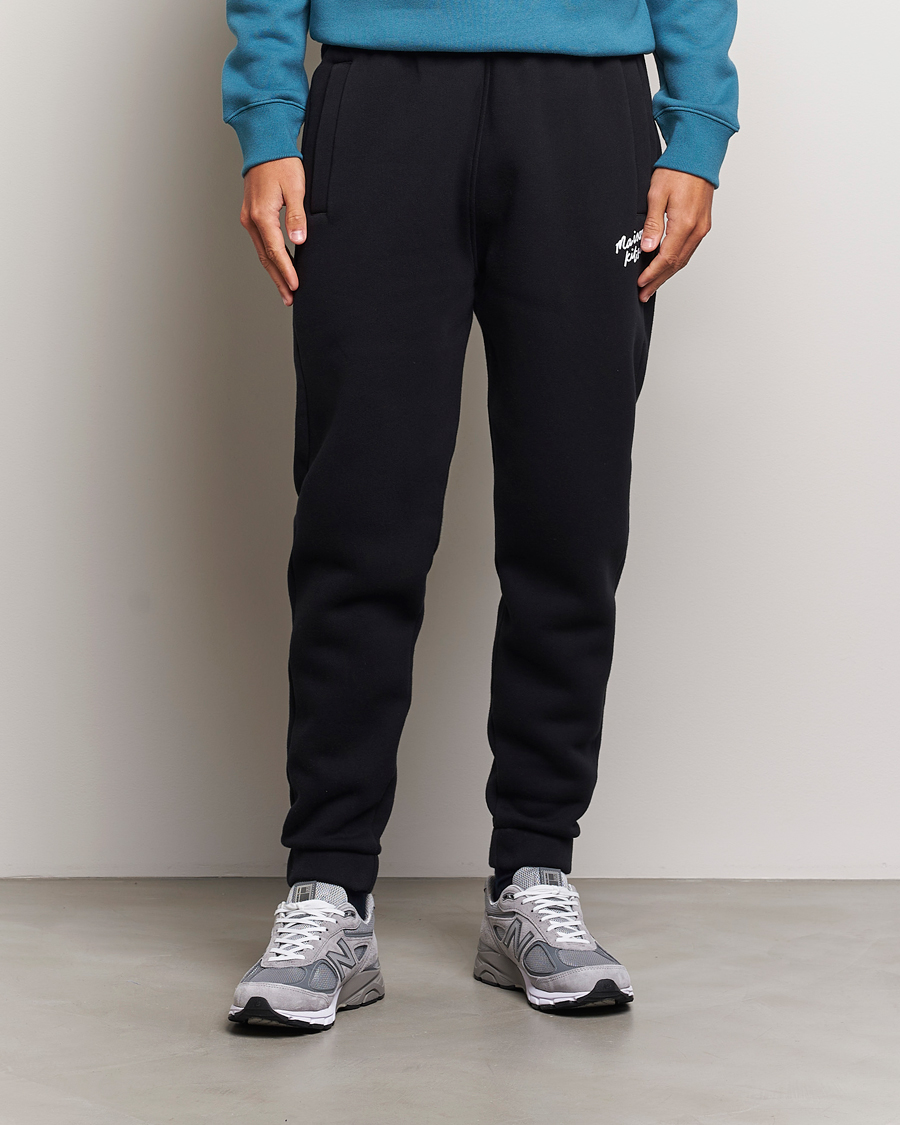 Mies | Rennot housut | Maison Kitsuné | Mini Handwriting Sweatpants Black