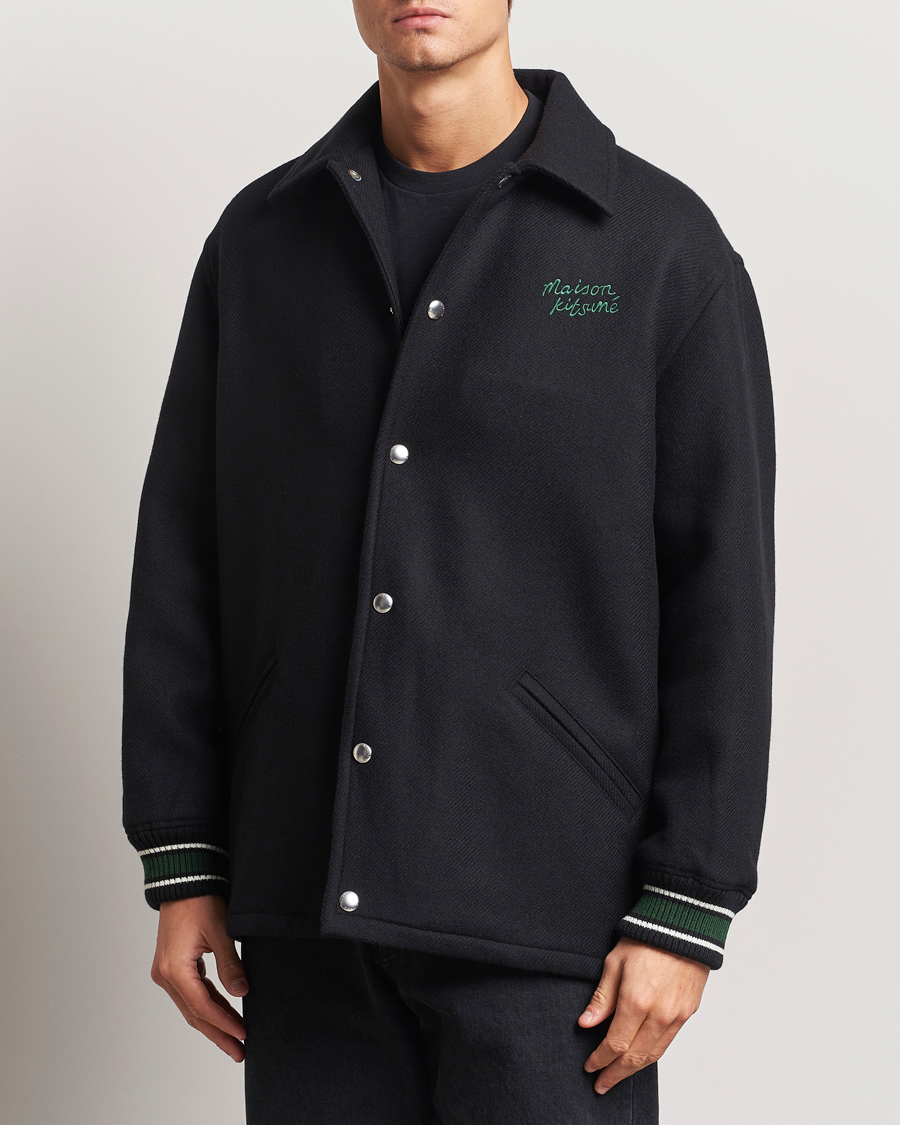 Mies |  | Maison Kitsuné | Varsity Jacket Black