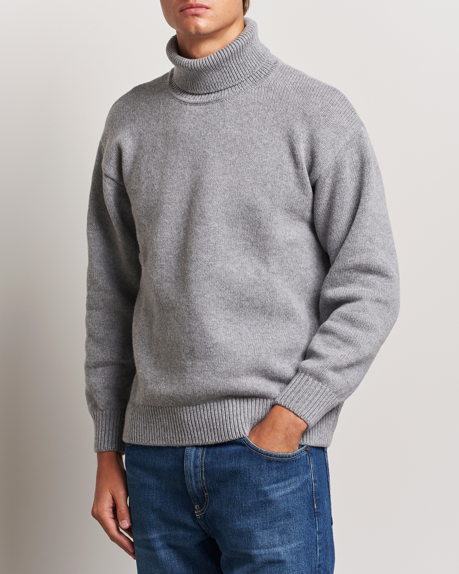 Mies |  | Colorful Standard | Merino Wool Turtleneck Heather Grey