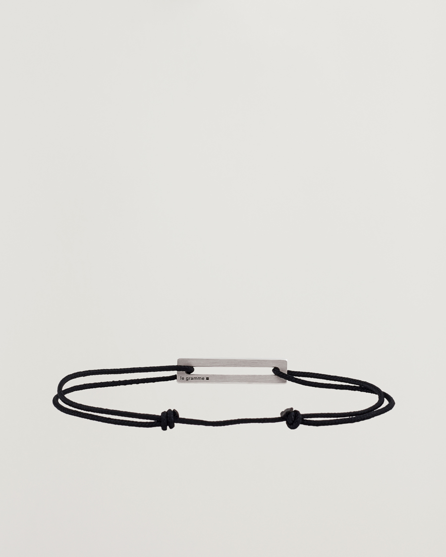 Mies |  | LE GRAMME | Lacquered Cord Bracelet Royal Blue