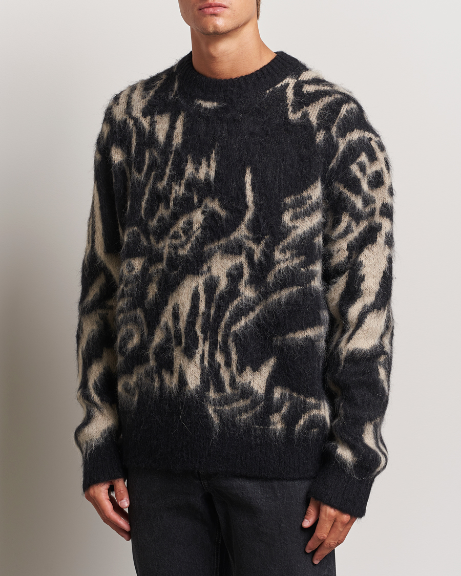 Mies | Business & Beyond - Casual | J.Lindeberg | Falkor Jacquard Knit Sweater Black