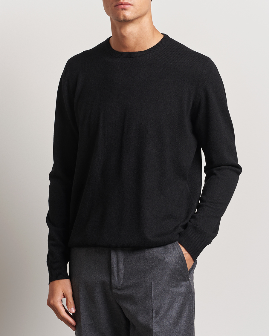 Mies |  | Gran Sasso | Wool/Cashmere Crew Neck Black