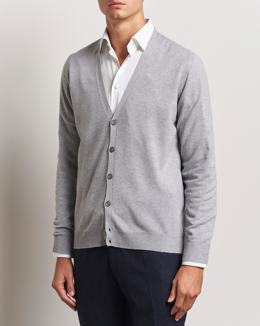 Mies |  | Gran Sasso | Wool/Cashmere Cardigan Light Grey