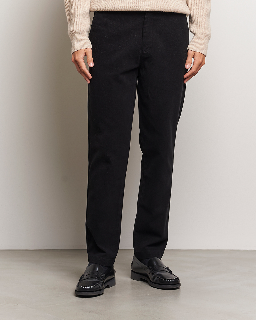 Mies |  | A Day\'s March | Miller Cotton Lyocell Trousers Black