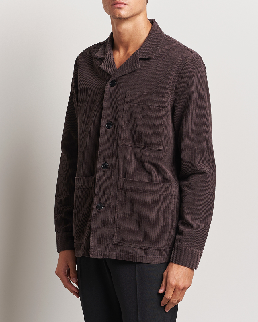 Mies |  | A Day\'s March | Banagher Corduroy Overshirt Chocolate