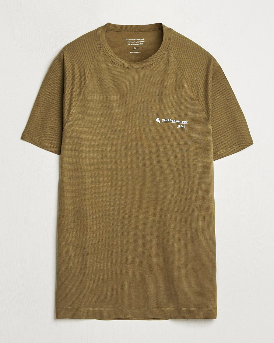 Mies | T-paidat | Klättermusen | Groa Short Sleeve T-Shirt Olive