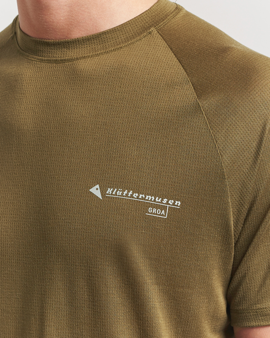 Mies | T-paidat | Klättermusen | Groa Short Sleeve T-Shirt Olive