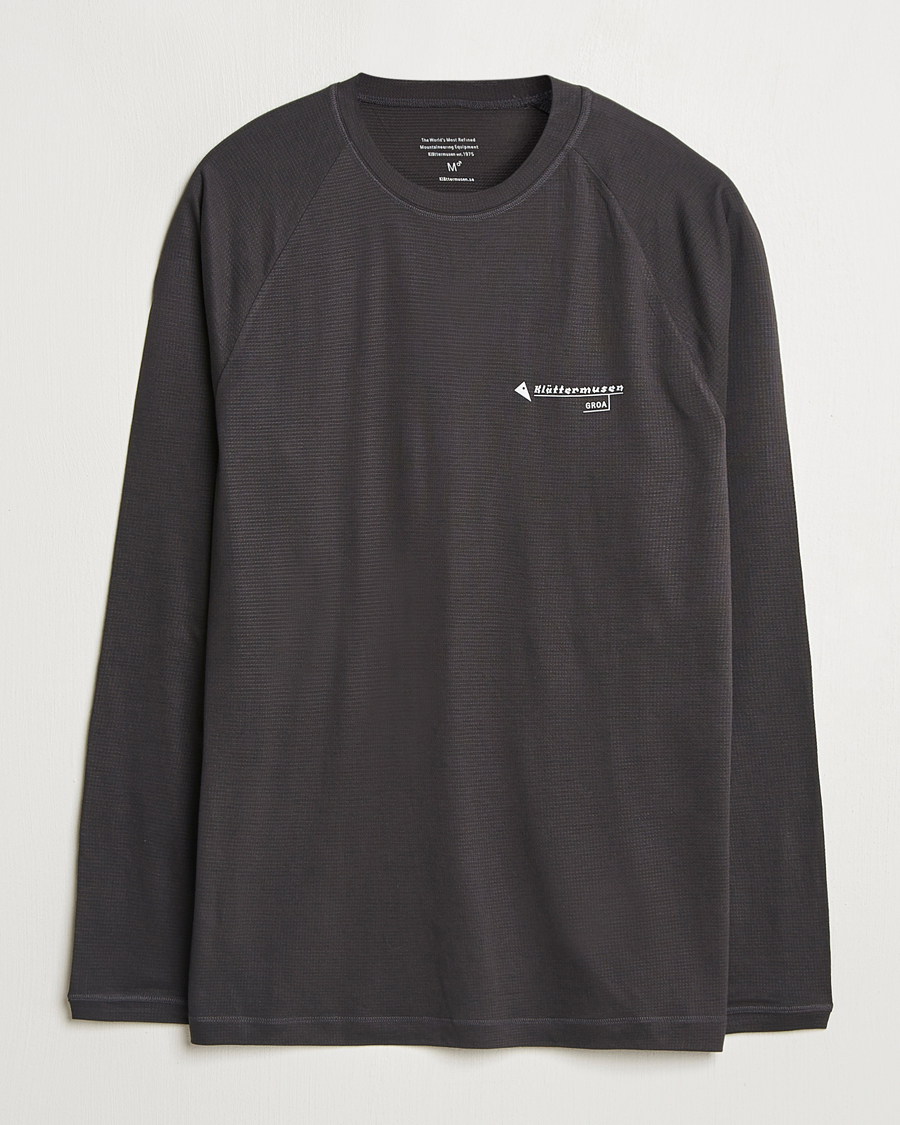 Mies | T-paidat | Klättermusen | Groa Long Sleeve T-Shirt Raven