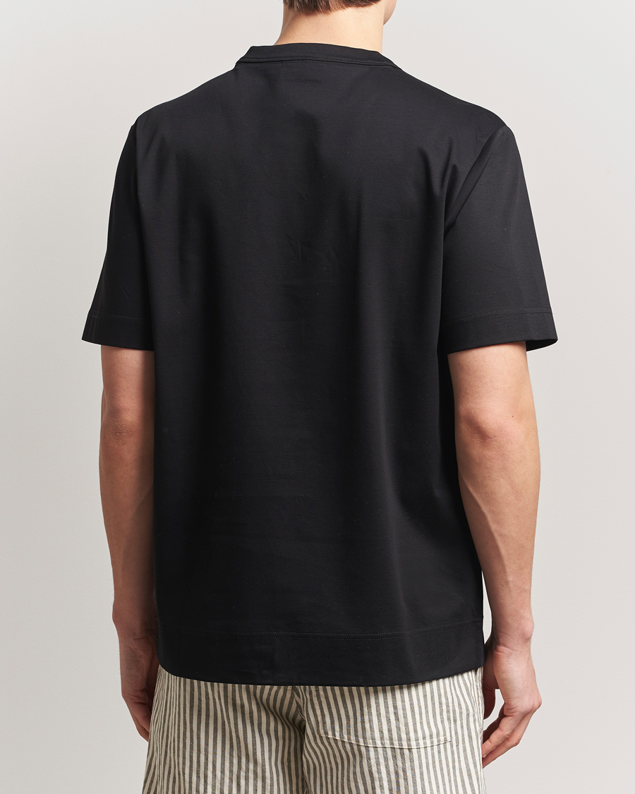 Mies | T-paidat | NN07 | Pedro Mercerized Crew Neck T-Shirt Black