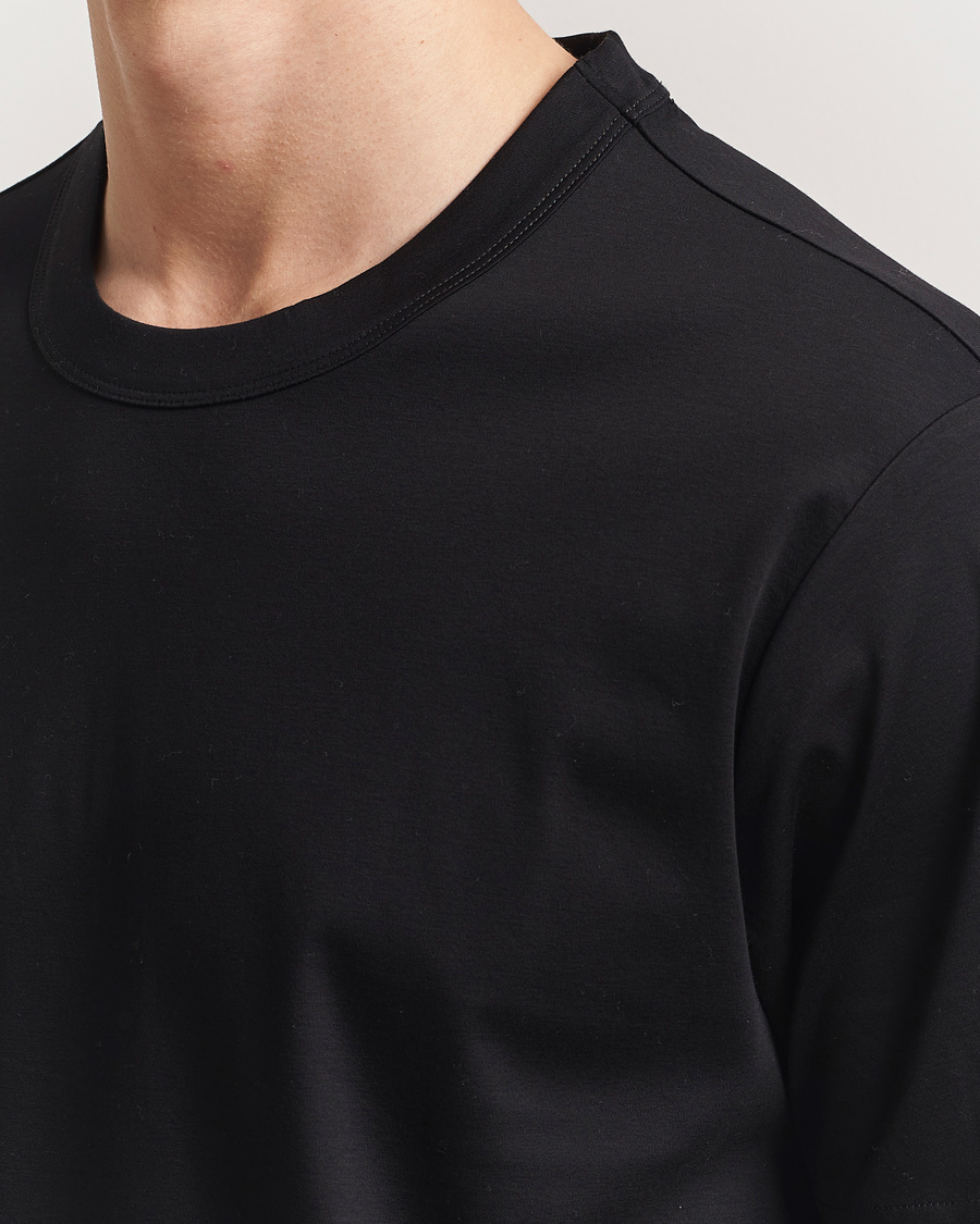 Mies | T-paidat | NN07 | Pedro Mercerized Crew Neck T-Shirt Black
