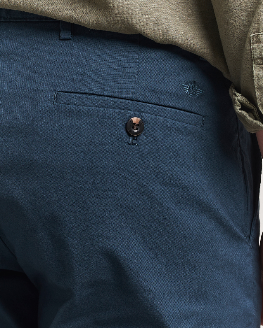 Mies | Housut | Dockers | Crafted Khaki Slim Cotton/Linen Chino Stratified Sea