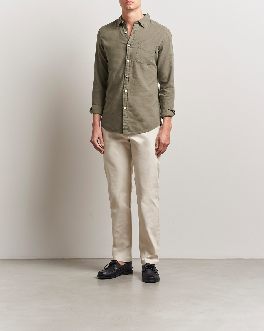 Mies | Housut | Dockers | Crafted Khaki Slim Cotton/Linen Chino Summer Earth
